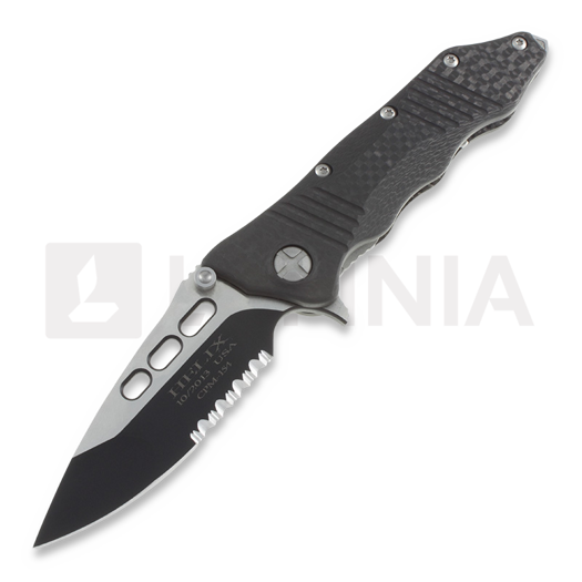 Nóż składany Guardian Tactical Helix, two-tone blade, ząbkowane ostrze