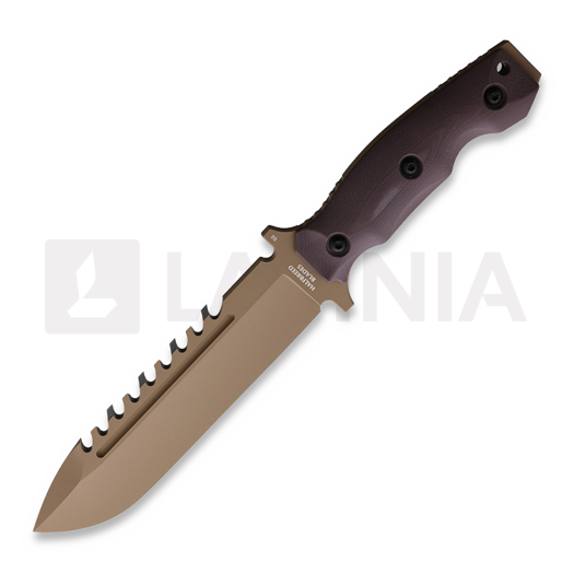 Couteau de survie Halfbreed Blades Large Survival Knife, brun