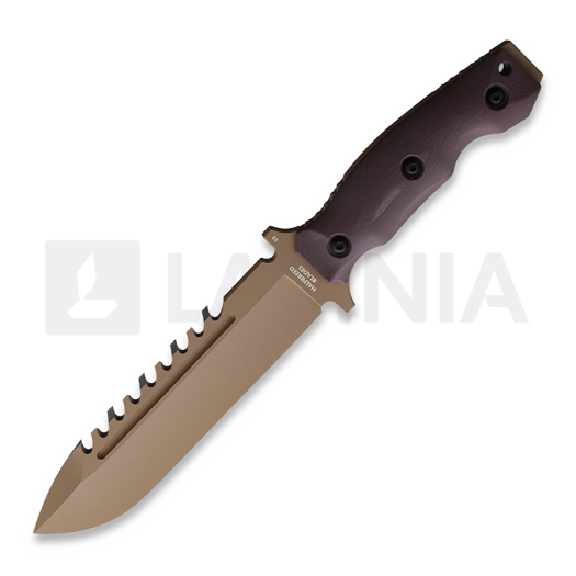 มีดเอาตัวรอดยามฉุกเฉิน Halfbreed Blades Large Survival Knife, น้ำตาล