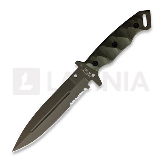Halfbreed Blades Medium Infantry Knife, olivgrön
