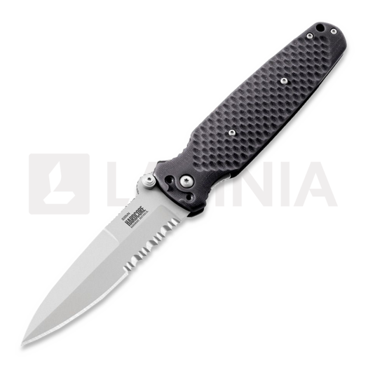 Navalha Hardcore Hardware Australia Covert 01 - Beadblasted - G10, preto