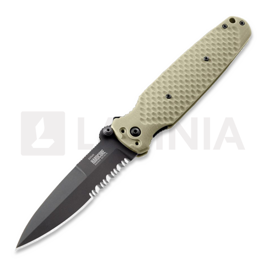 Hardcore Hardware Australia Covert 01 - PVD - G10 접이식 나이프, 카키