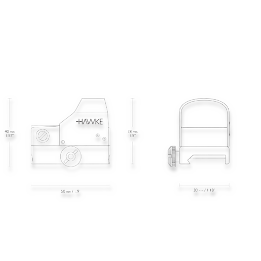 Hawke Reflex Sight, weaver