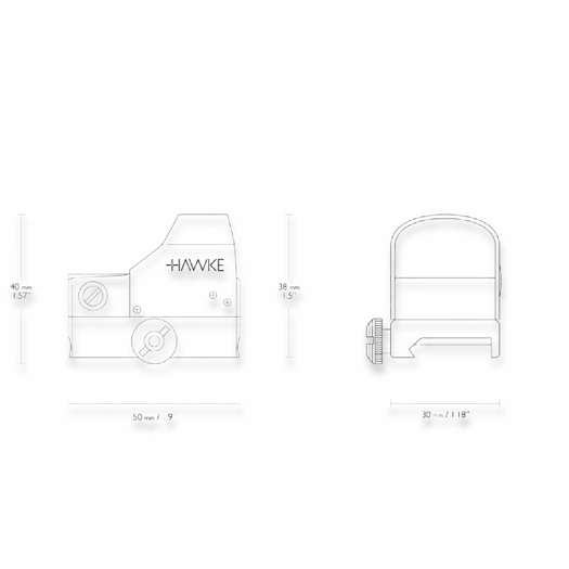 Hawke Reflex Sight, weaver