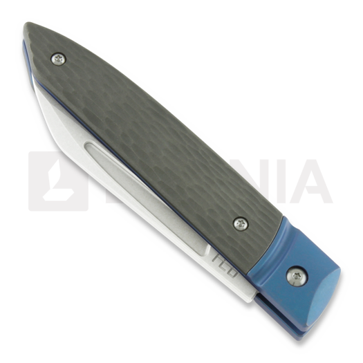 Coltello pieghevole HEAdesigns Falcon Jiggeg TI, blu
