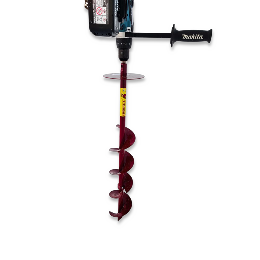 Ледобур Heinola Original 4,5",burgundy, foldable 115mm