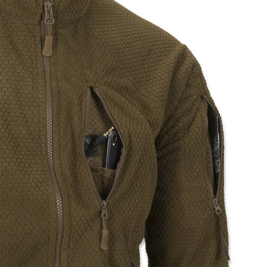 Helikon-Tex Alpha Tactical Jacket - Grid Fleece - Coyote BL-ALT-FG-11