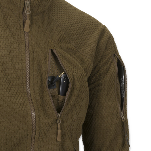 Helikon-Tex Alpha Tactical Jacket - Grid Fleece - Navy Blue BL-ALT-FG-37