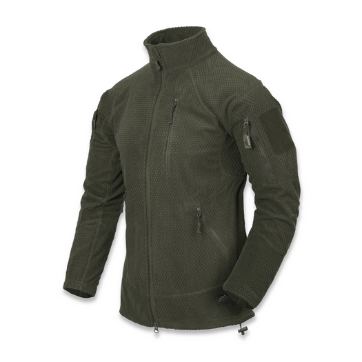 Helikon-Tex Alpha Tactical Jacket - Grid Fleece - Olive Green BL-ALT-FG-02