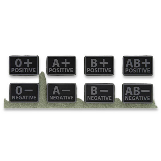 Helikon-Tex Blood (set - 2pcs.) morale patch, black OD-BLP-RB-01