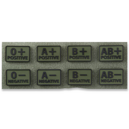 Helikon-Tex Blood (set - 2pcs.) 补丁, olive OD-BLP-RB-02