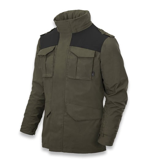 Jacket Helikon-Tex Covert M-65 Jacket® - Taiga Green / Black A KU-C65-DC-0901A