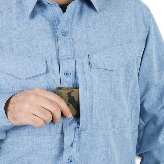 Helikon-Tex Defender Mk2 Gentleman Shirt, melange blue KO-DGM-PO-6520Z