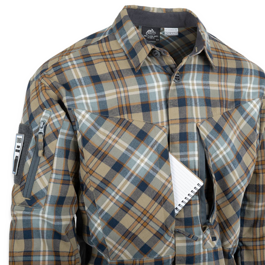 Helikon-Tex MBDU Flannel Shirt, ginger plaid KO-MBD-PO-P2