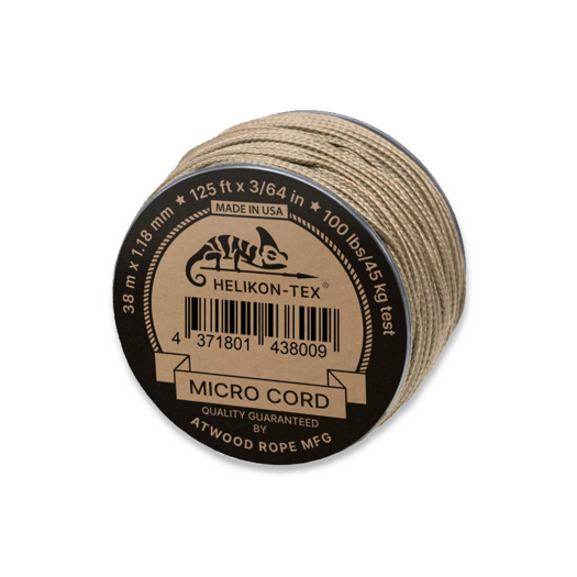 Helikon-Tex Micro Cord (125ft) - Coyote CD-WL3-NL-11