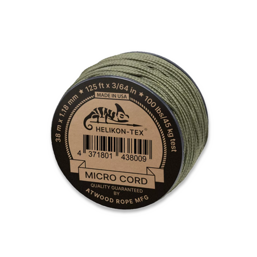 Helikon-Tex Micro Cord (125ft) - Olive Drab CD-WL3-NL-32