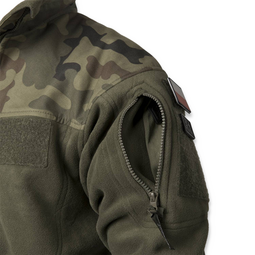 Куртка Helikon-Tex Polish Infantry Fleece, black/pl woodland BL-INF-HF-17