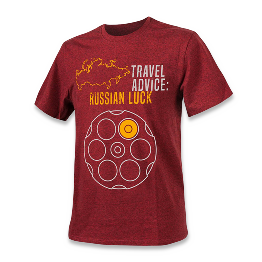 Helikon-Tex Russian Luck t-shirt, melange red TS-TRL-CO-2501Z