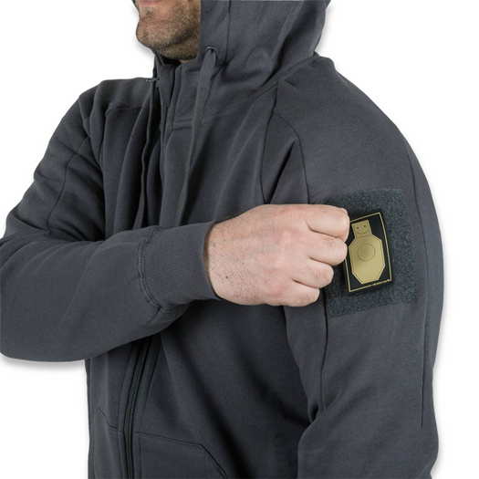 Helikon-Tex Urban Tactical Hoodie Lite FullZip, 灰色 BL-ULF-CB-19
