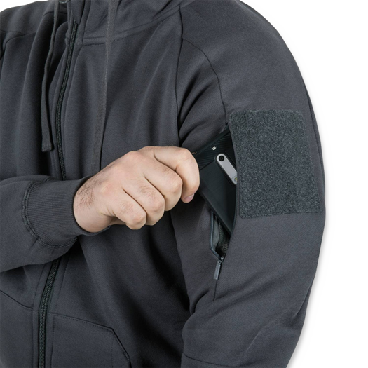 Helikon-Tex Urban Tactical Hoodie Lite FullZip, 灰色 BL-ULF-CB-19