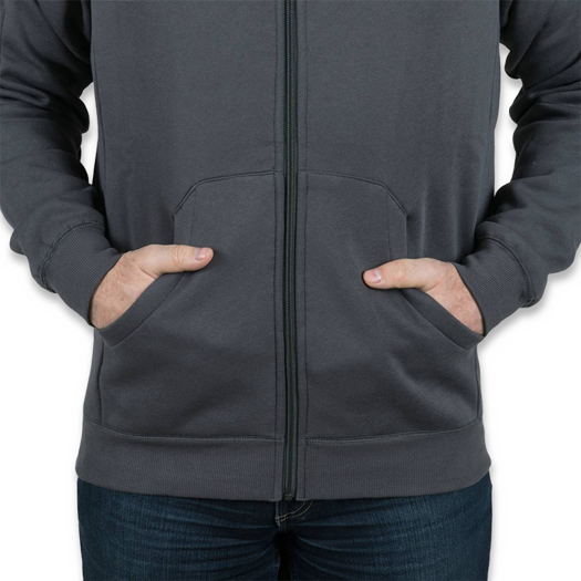 Helikon-Tex Urban Tactical Hoodie Lite FullZip, 灰色 BL-ULF-CB-19