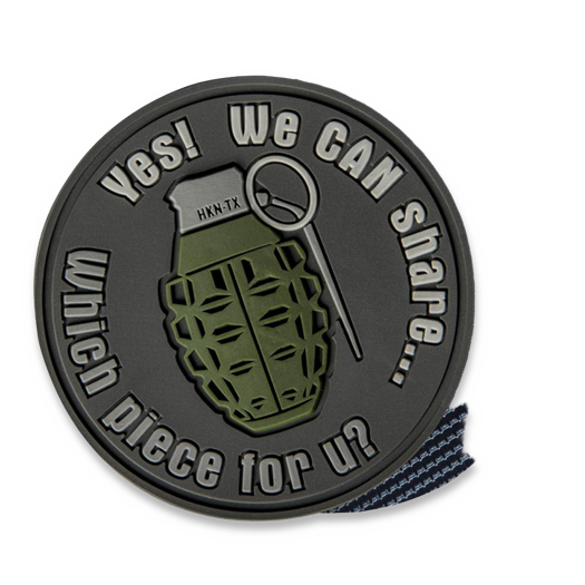 Emblema Helikon-Tex We Can Share, cinza OD-GSH-RB-19