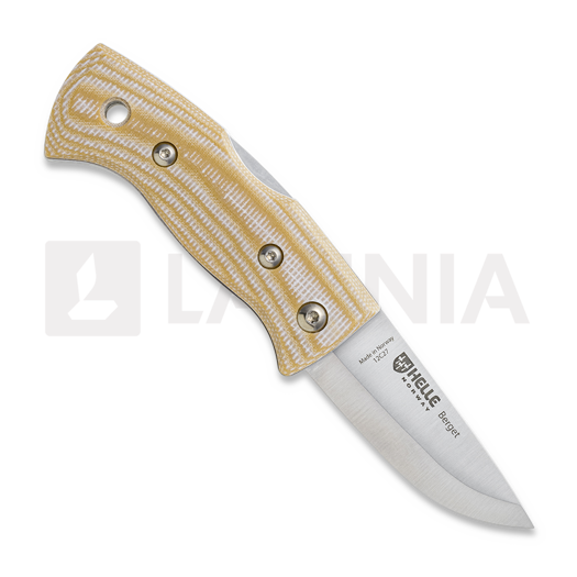 Helle 761 Berget sulankstomas peilis, Beige Canvas Micarta