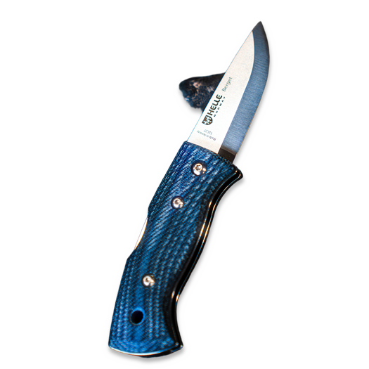 Coltello pieghevole Helle 761 Berget, Denim Micarta