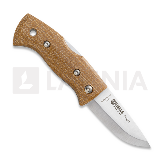 Helle 761 Berget fällkniv, Mustard Jute Micarta