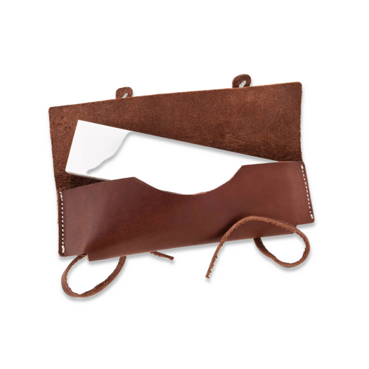 Helle Sharpening stone in leather sheath, large