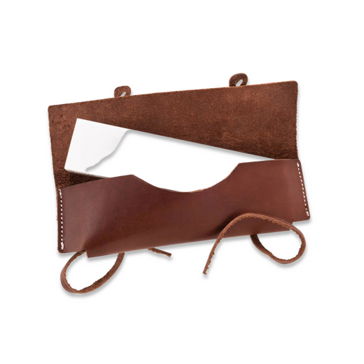 Helle Sharpening stone in leather sheath, large