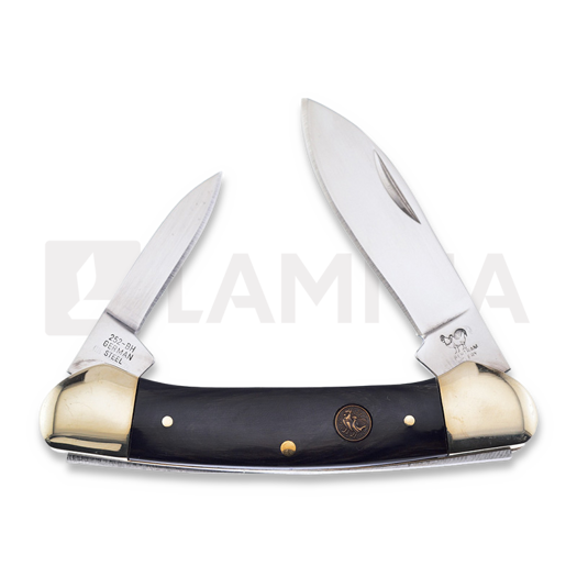 Hen & Rooster Canoe Buffalo Horn folding knife