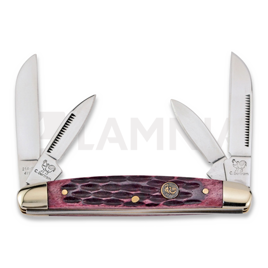 Hen & Rooster Congress Red Pick Bone foldekniv