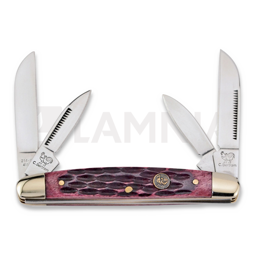 Coltello pieghevole Hen & Rooster Congress Red Pick Bone