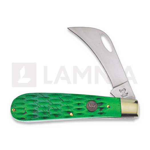 Skladací nôž Hen & Rooster Hawkbill Green Pick Bone