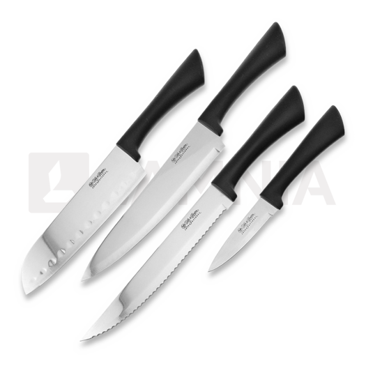 Hen & Rooster Kitchen Set Black ABS