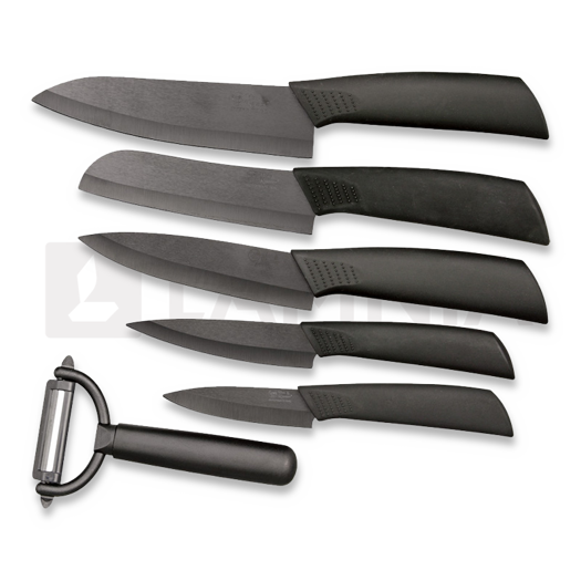 Hen & Rooster Six Piece Ceramic Kitchen Set