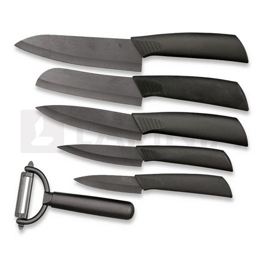 Hen & Rooster Six Piece Ceramic Kitchen Set