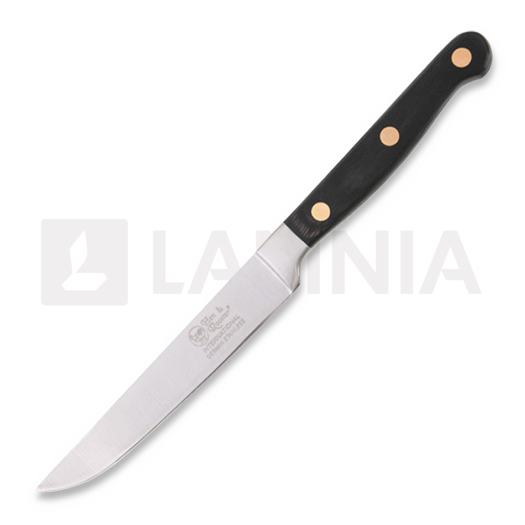 Hen & Rooster Steak Knife Set Black Wood
