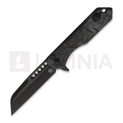 Briceag Heretic Knives Jinn Button Lock Glo CF Chassi