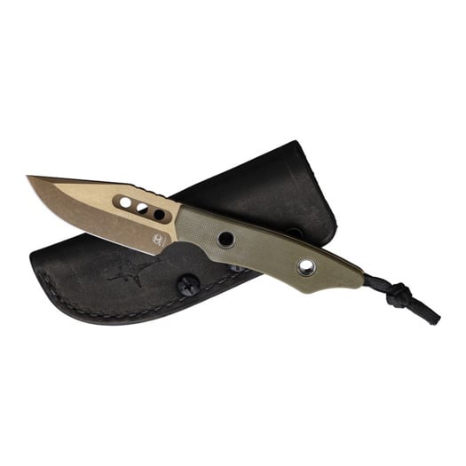 Heretic Knives Kobold, OD Green G-10, Bronze Cerakote