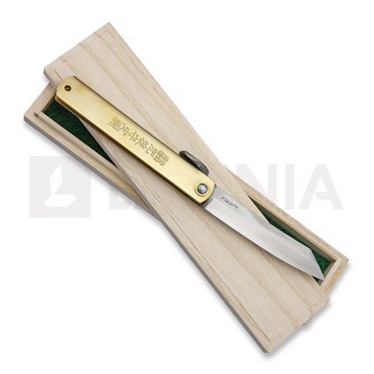 Higonokami Damascus Folder Brass 접이식 나이프