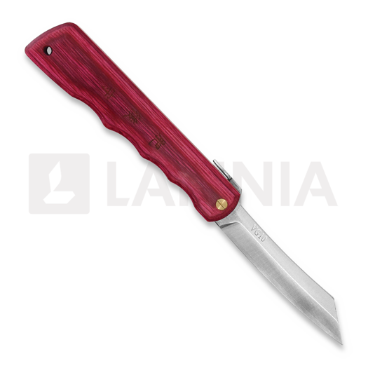Zavírací nůž Higonokami Woody VG10, červená