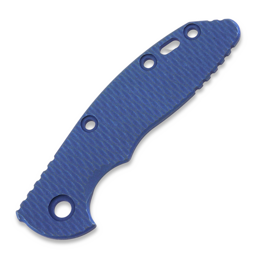 Hinderer 3.0 XM-18 Scale Textured Titanium Battle Blue handle scales