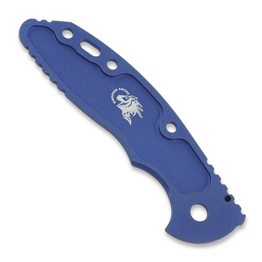Hinderer 3.0 XM-18 Scale Textured Titanium Battle Blue handle scales