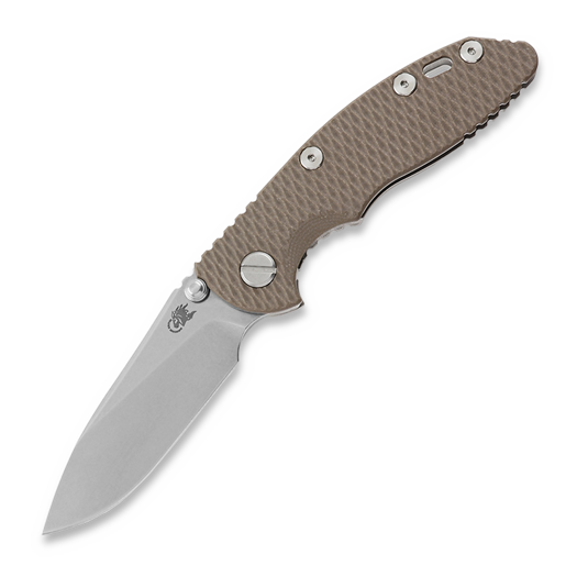 Saliekams nazis Hinderer 3.0 XM-18 Slicer Non Flipper Tri-Way Stonewash FDE G10