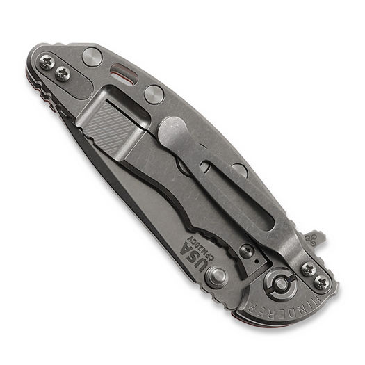 Hinderer 3.0 XM-18 Spanto Tri-Way Working Finish Orange G10 sulankstomas peilis