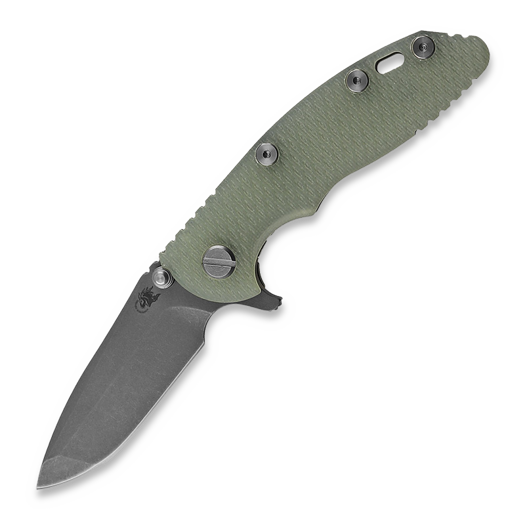 Hinderer 3.0 XM-18 Spanto Tri-Way Working Finish Translucent Green G10 접이식 나이프