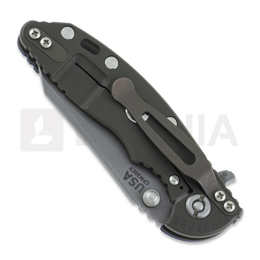 Coltello pieghevole Hinderer 3.0 XM-18 Wharncliffe Tri-Way Battle Bronze Blue/Black G10