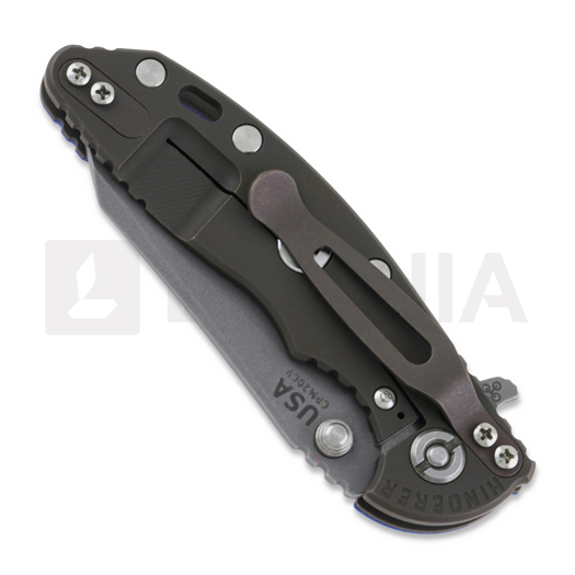 Hinderer 3.0 XM-18 Wharncliffe Tri-Way Battle Bronze Blue G10 折叠刀